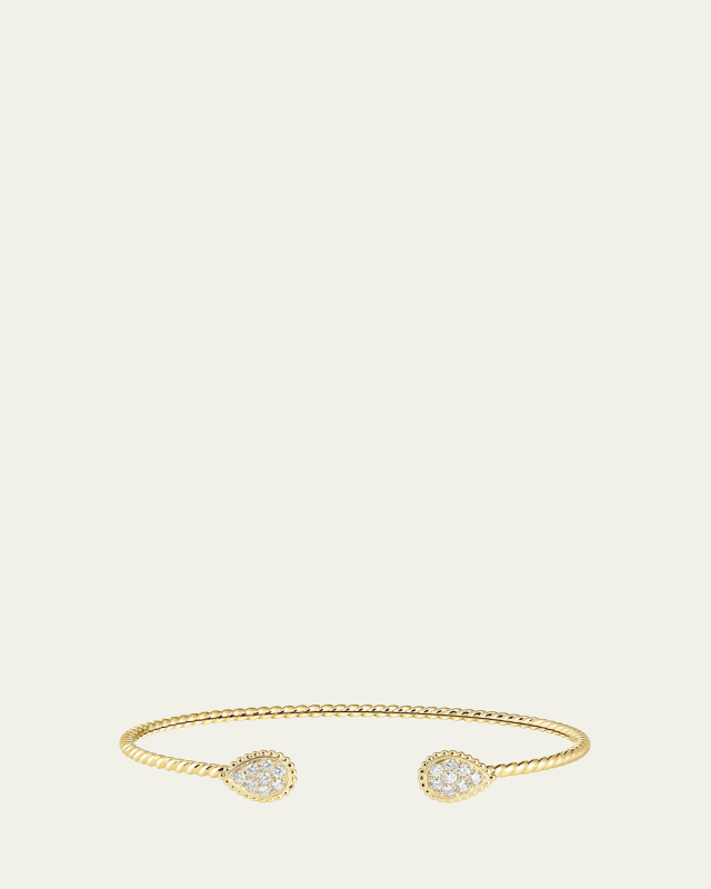 18K Yellow Gold Serpent Boheme Bracelet with Diamonds